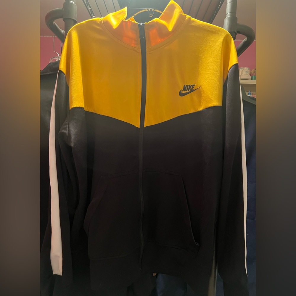 Nike Black and Yellow Sports Jacket